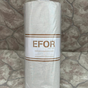 Простынь на резинке с наволочками Efor хлопковый ранфорс кремовый 160х200+30