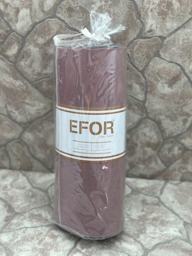 Простынь на резинке с наволочками Efor хлопковый ранфорс лиловый 100х200+30, фото, фотография