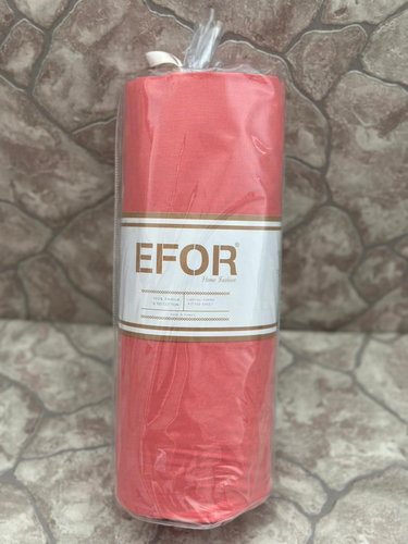Простынь на резинке с наволочками Efor хлопковый ранфорс алый 100х200+30, фото, фотография