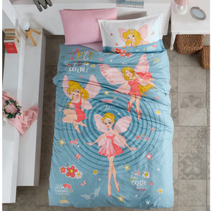 Детское постельное белье с одеялом Clasy POWER GIRL хлопковый ранфорс 1,5 спальный