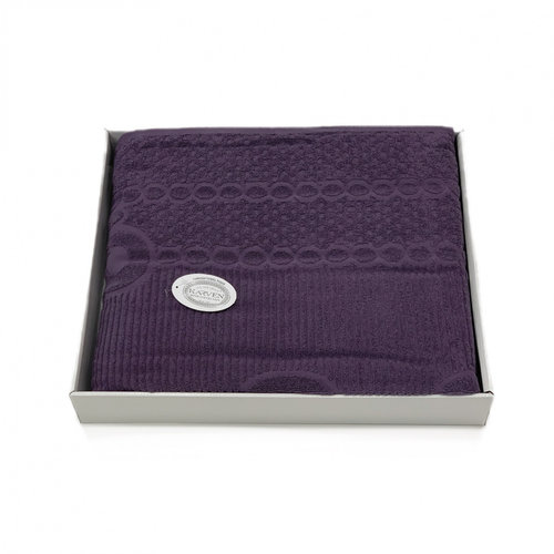 Махровая простынь-покрывало для укрывания Karven ESTER хлопок фиолетовый 220х240, фото, фотография