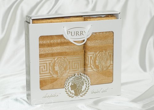 Набор полотенец Purry plt145-2 50 х 90 см 1 шт.
70 х 140 см 1 шт., фото, фотография