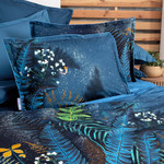 Постельное белье Sarev FANCY DEEP BLUE хлопковый поплин mavi 1,5 спальный, фото, фотография