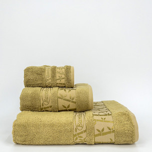 Набор полотенец для ванной 3 пр. Pupilla GOLD бамбуковая махра V5