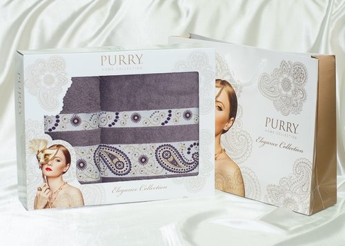 Набор полотенец Purry plt146-1 50 х 90 см 1 шт.
70 х 140 см 1 шт., фото, фотография