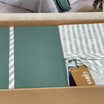 Постельное белье с покрывалом Sarev EVA RIVA хлопковый поплин yesil 1,5 спальный, фото, фотография