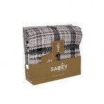 Постельное белье без пододеяльника с покрывалом пике Sarev LANZO хлопковый поплин gri 1,5 спальный, фото, фотография