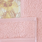 Подарочный набор полотенец для ванной 50х90, 70х140 Karna JASMIN хлопковая махра грязно-розовый, фото, фотография