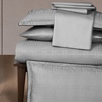 Постельное белье DO&CO RODEL хлопковый сатин делюкс серый евро, фото, фотография