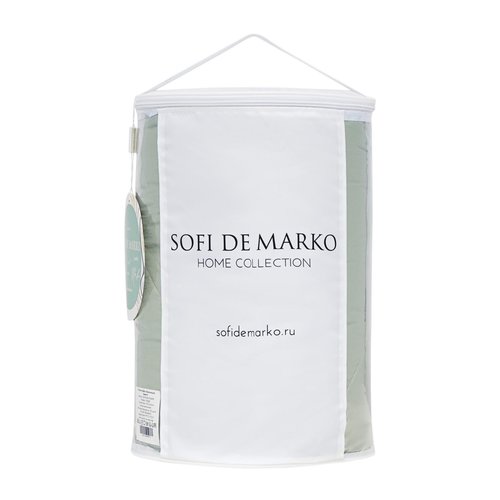 Одеяло Sofi De Marko PREMIUM MAKO сатин делюкс + искусственный пух/шёлк бирюзовый 160х220, фото, фотография