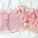 Набор полотенец Purry plt148-3 50 х 90 см 1 шт.
70 х 140 см 1 шт., фото, фотография