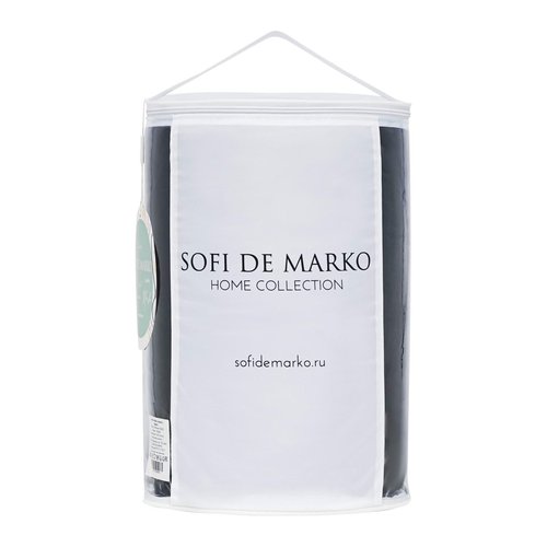 Одеяло Sofi De Marko PREMIUM MAKO сатин делюкс + искусственный пух/шёлк чёрный 240х220, фото, фотография