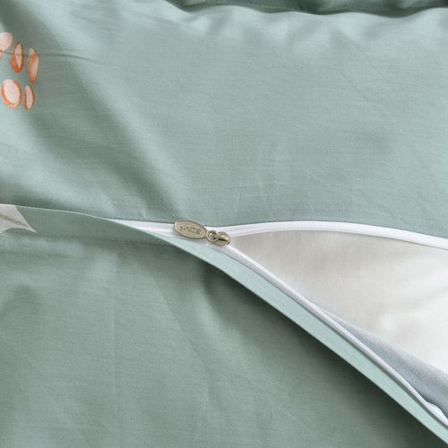 Постельное белье Sofi De Marko ЭРИС хлопковый сатин бирюзовый 1,5 спальный, фото, фотография