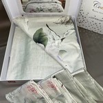 Постельное белье TAC PREMIUM DIGITAL LUCINA хлопковый сатин делюкс пудра+ментоловый 1,5 спальный, фото, фотография