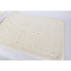 Набор ковриков для ванной прямоугольных 50х60 см, 60х100 см Karven OSMANLI хлопковая махра кремовый