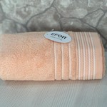 Полотенце для ванной Efor хлопковая махра персиковый 70х140, фото, фотография