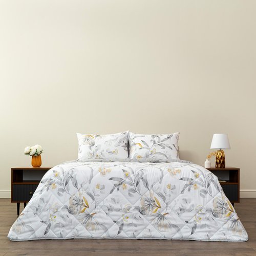 Постельное белье без пододеяльника с одеялом Siberia МАССИМО хлопковый экокотон V17 1,5 спальный, фото, фотография