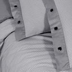Постельное белье Sarev NEW FANCY STRIPE хлопковый сатин gri 1,5 спальный, фото, фотография