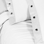 Постельное белье Sarev NEW FANCY STRIPE хлопковый сатин beyaz 1,5 спальный, фото, фотография