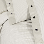 Постельное белье Sarev NEW FANCY STRIPE хлопковый сатин ekru 1,5 спальный, фото, фотография