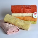 Набор полотенец для ванной 6 шт. Karven AGACLI бамбуковая махра 50х90, фото, фотография