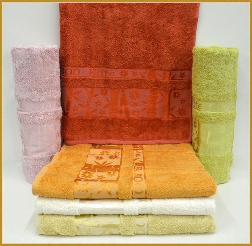Набор полотенец для ванной 6 шт. Karven AGACLI бамбуковая махра 50х90, фото, фотография