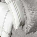 Постельное белье с покрывалом Sarev VENTUS хлопковый сатин серый евро, фото, фотография