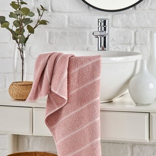 Полотенце для ванной DO&CO TUROVA хлопковая махра брусничный 50х90