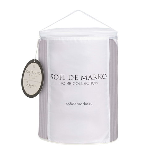 Одеяло Sofi De Marko ТИФФАНИ хлопковый сатин серо-лиловый 195х220, фото, фотография