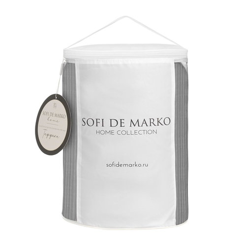 Одеяло Sofi De Marko ТИФФАНИ хлопковый сатин серый 195х220, фото, фотография