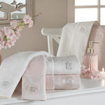 Подарочный набор полотенец для ванной 2 пр. Tivolyo Home GRANT хлопковая махра ментоловый, фото, фотография