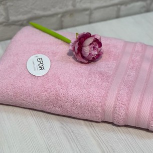 Полотенце для ванной Efor NEW KOLLECTION хлопковая махра розовый 70х140
