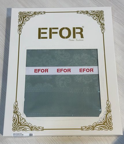 Скатерть прямоугольная Efor DORE жаккард ментоловый 160х220, фото, фотография