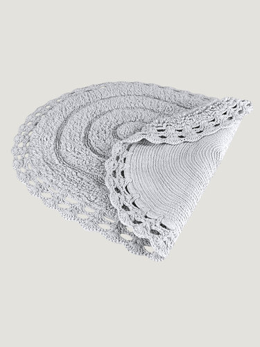 Набор ковриков для ванной Modalin YANA хлопок серый, фото, фотография