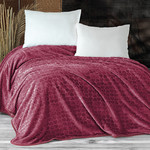 Плед-покрывало Evlen SUPER SOFT СЕРДЦЕ велсофт бopдoвый 180х240, фото, фотография