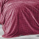 Плед-покрывало Evlen SUPER SOFT СЕРДЦЕ велсофт бopдoвый 180х240, фото, фотография