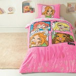 Детское постельное белье TAC WINX GIRLS CLUB хлопковый ранфорс 1,5 спальный, фото, фотография