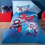Детское постельное белье TAC SPIDEY AND FRIENDS хлопковый ранфорс 1,5 спальный, фото, фотография