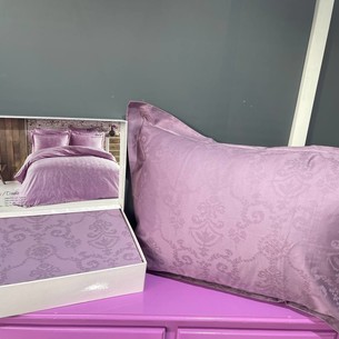 Постельное белье Maison Dor MIRABELLE хлопковый сатин-жаккард фиолетовый семейный