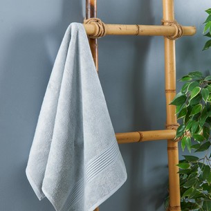 Полотенце для ванной DO&CO AQUA бамбуко-хлопковая махра серый 50х90