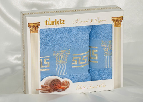 Набор полотенец Turkiz plt094-1 50 х 90 см 1 шт.
70 х 140 см 1 шт., фото, фотография