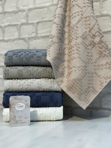 Набор полотенец для ванной 6 шт. Sikel TRIPOLIS хлопковая махра 50х90, фото, фотография