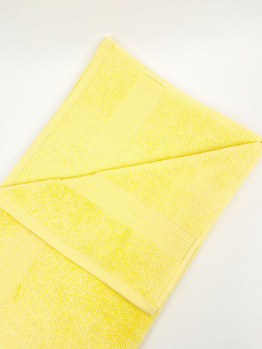 Полотенце для ванной Hobby Home Collection RAINBOW хлопковая махра light yellow 70х140, фото, фотография
