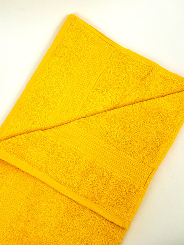 Полотенце для ванной Hobby Home Collection RAINBOW хлопковая махра dark yellow 70х140, фото, фотография