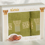 Набор полотенец Turkiz plt094-2 50 х 90 см 1 шт.
70 х 140 см 1 шт., фото, фотография