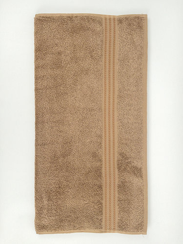 Полотенце для ванной Hobby Home Collection RAINBOW хлопковая махра pale brown 70х140, фото, фотография