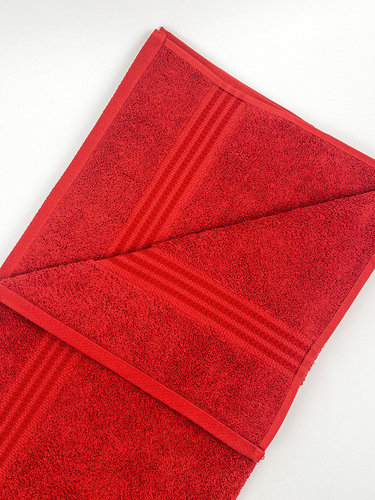 Полотенце для ванной Hobby Home Collection RAINBOW хлопковая махра red 70х140, фото, фотография