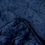 Покрывало Sofi De Marko АЛИРА бархат вискоза тёмно-синий 240х260, фото, фотография