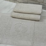 Набор полотенец для ванной 3 пр. Efor хлопковая махра бежевый, фото, фотография