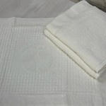 Набор полотенец для ванной 3 пр. Efor хлопковая махра кремовый, фото, фотография